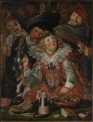 Feiernde an Fastnacht